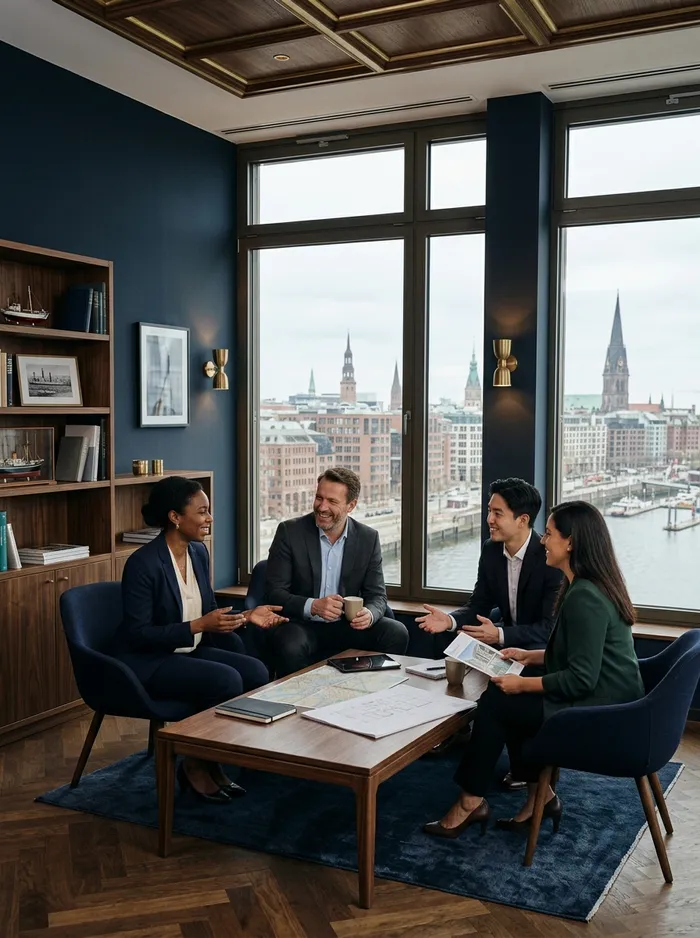 Partner im Hanseatischen Immobilienzentrum im Gespräch